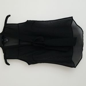 Blue Loop Sheer Blouse - S